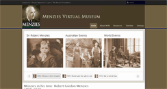 Desktop Screenshot of menziesvirtualmuseum.org.au