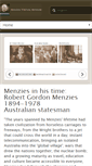 Mobile Screenshot of menziesvirtualmuseum.org.au